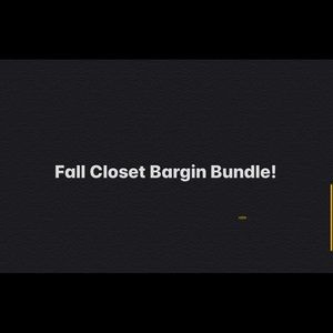 A complete Fall Closet!